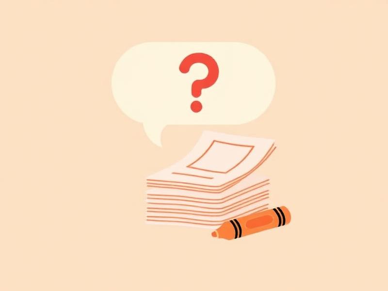 FAQ illustration with question mark and coloring pages