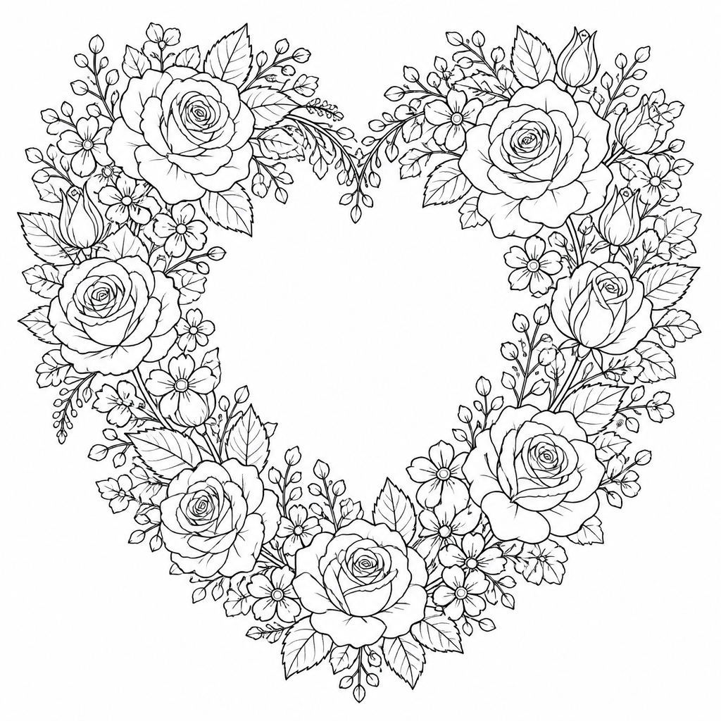 Floral Heart Wreath